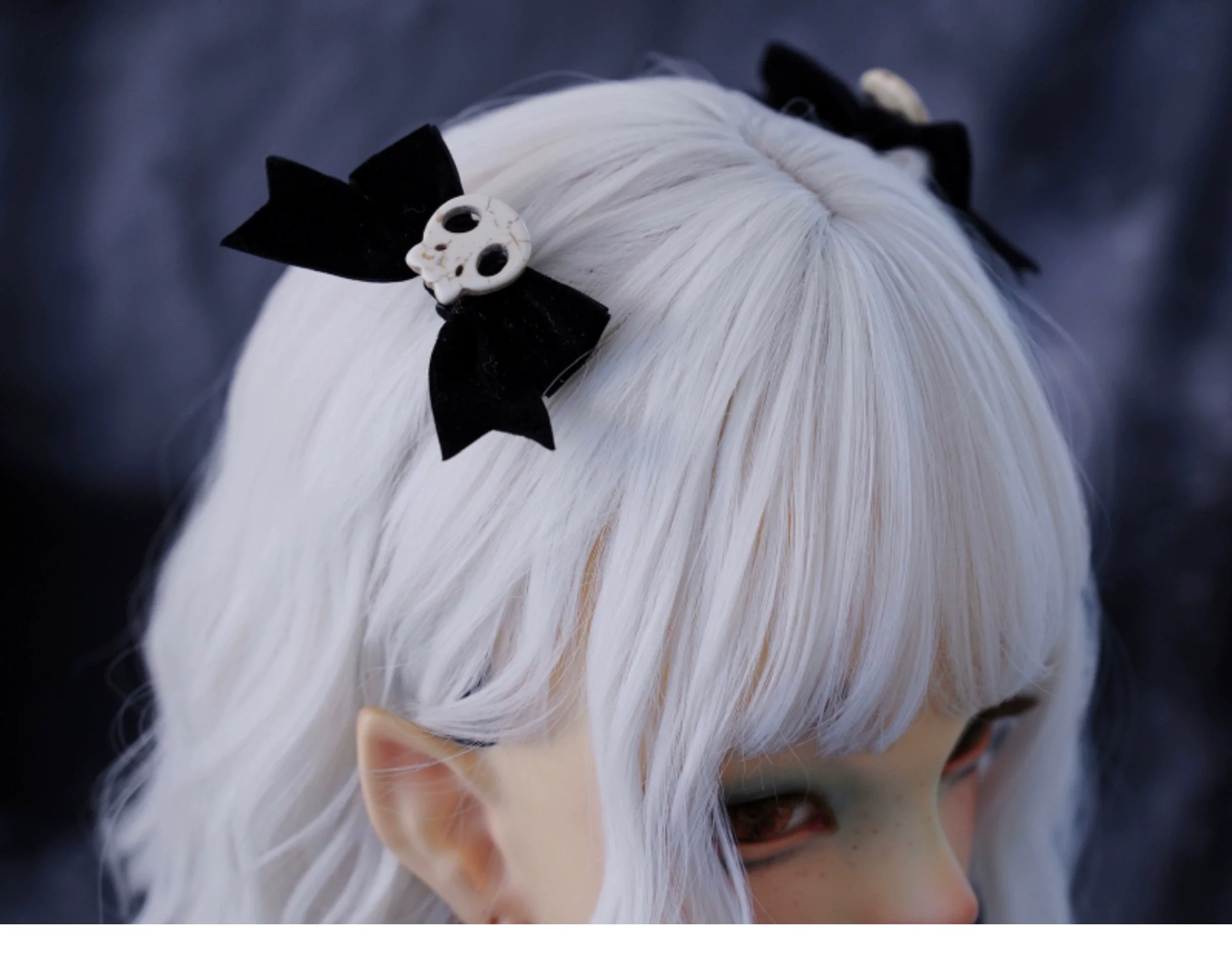 Strange Sugar - Gothic Hair Accessories Set Skulls Sharks Lolita Clips Headbands - Image 22