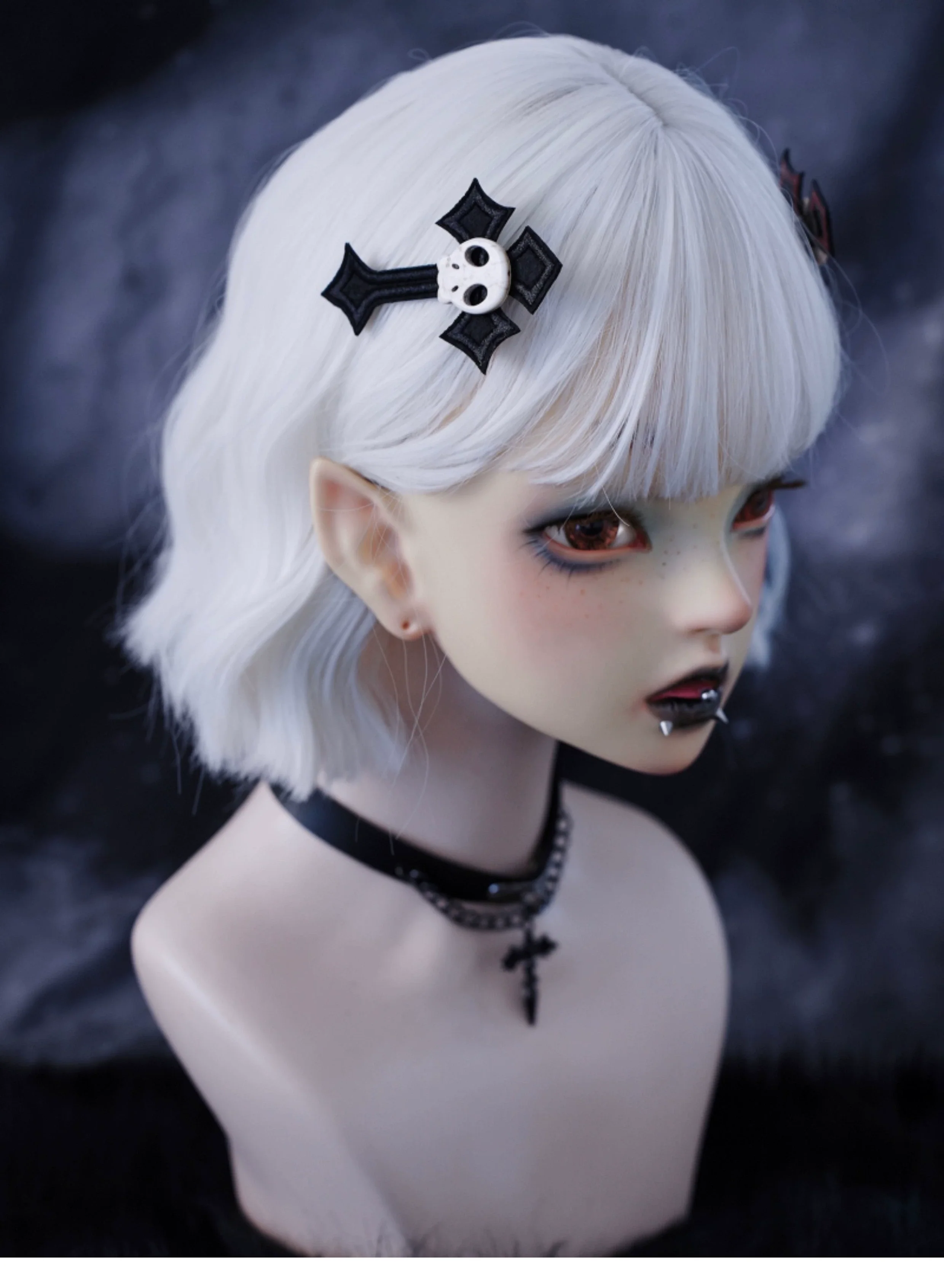 Strange Sugar - Gothic Hair Accessories Set Skulls Sharks Lolita Clips Headbands - Image 24