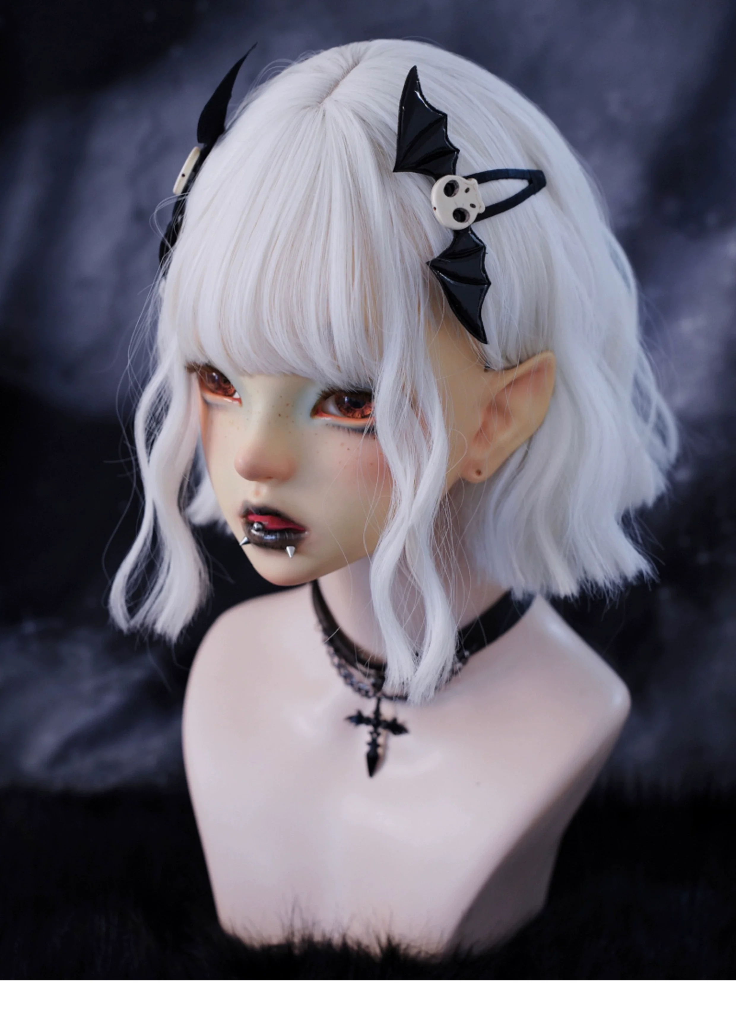 Strange Sugar - Gothic Hair Accessories Set Skulls Sharks Lolita Clips Headbands - Image 28