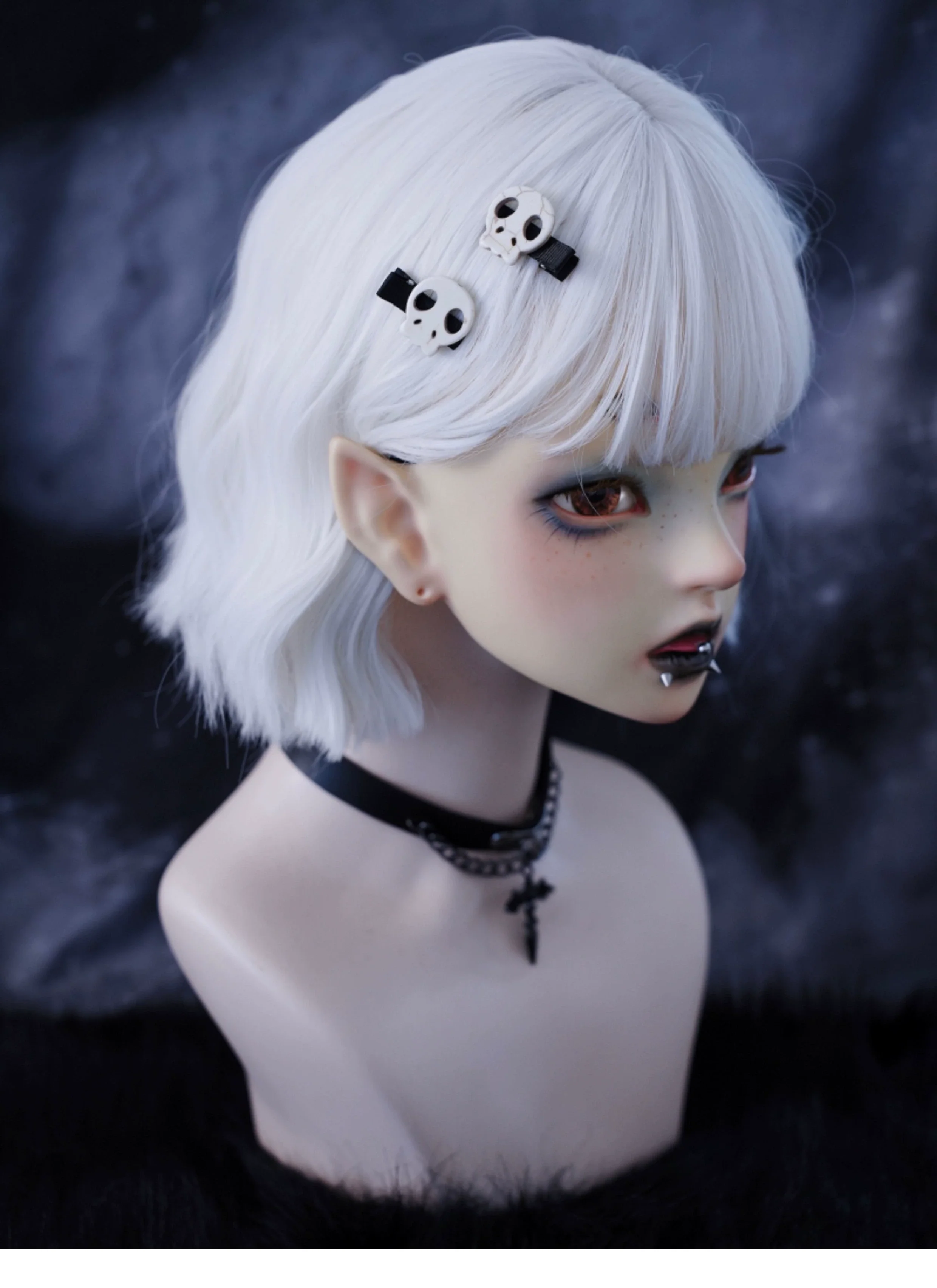 Strange Sugar - Gothic Hair Accessories Set Skulls Sharks Lolita Clips Headbands - Image 30