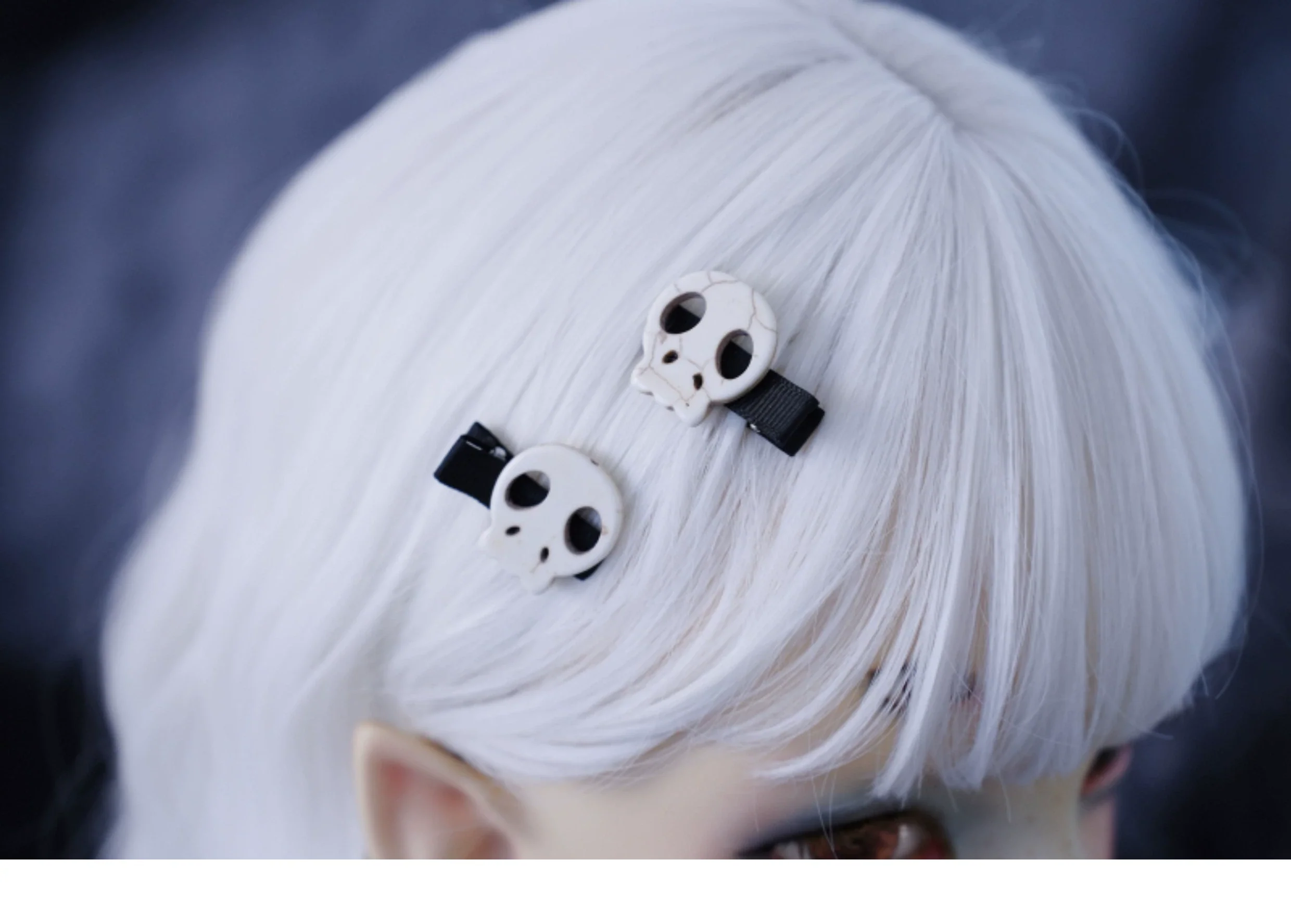 Strange Sugar - Gothic Hair Accessories Set Skulls Sharks Lolita Clips Headbands - Image 31