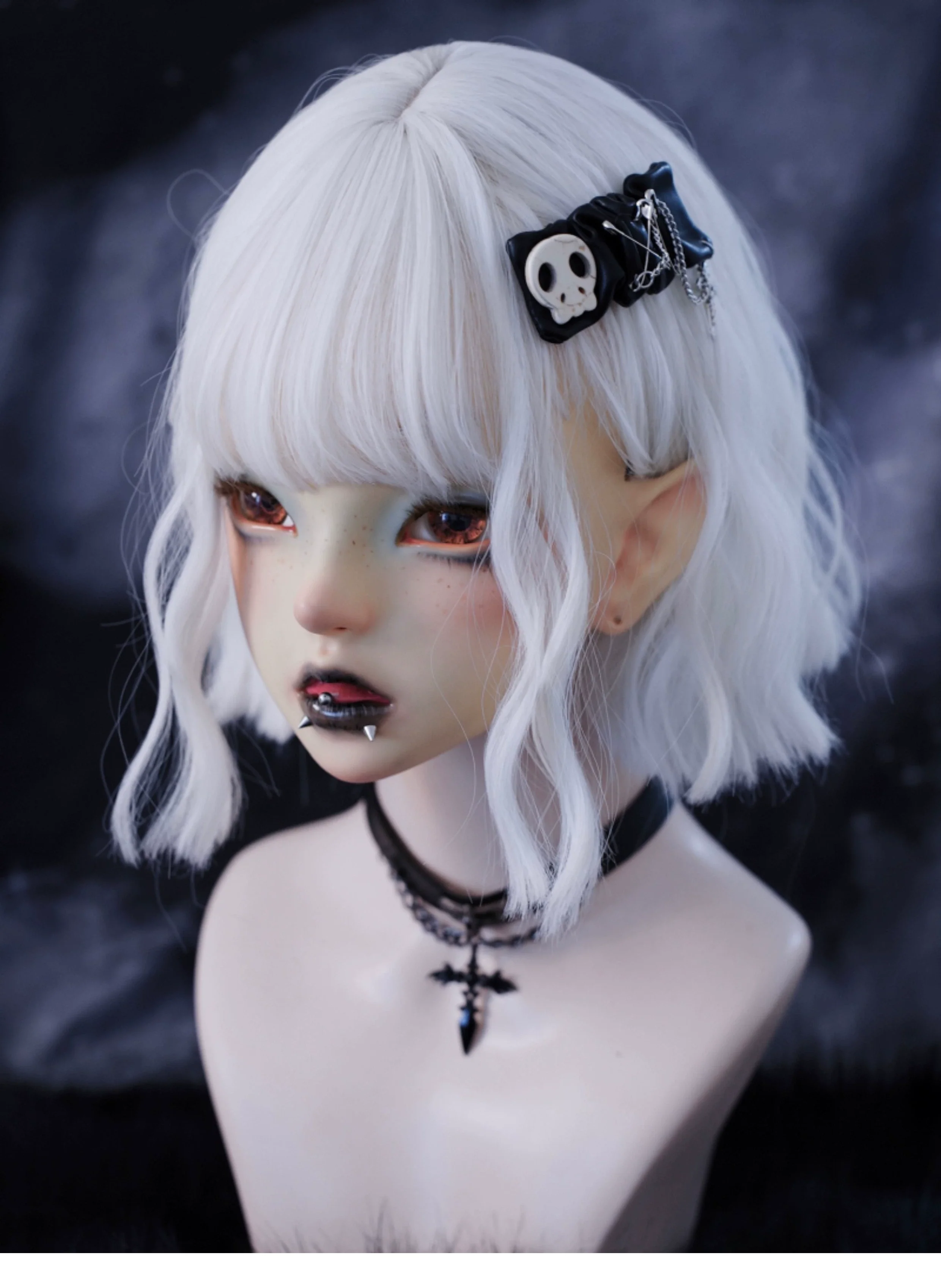 Strange Sugar - Gothic Hair Accessories Set Skulls Sharks Lolita Clips Headbands - Image 32