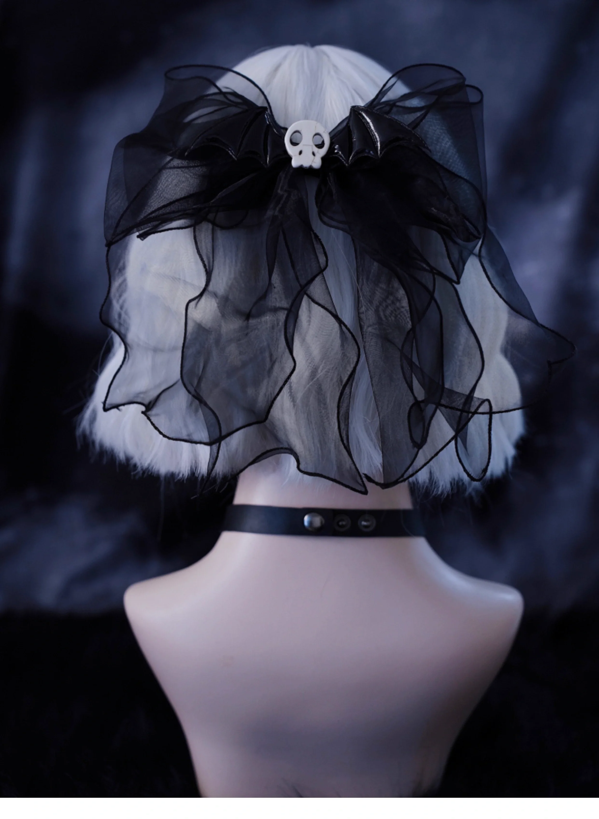 Strange Sugar - Gothic Hair Accessories Set Skulls Sharks Lolita Clips Headbands - Image 36