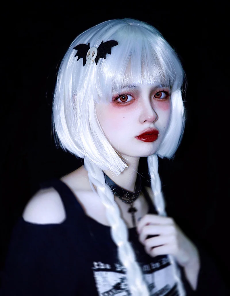 Strange Sugar - Gothic Headdress, Hallowen Skull Bat Hairclip - Image 14