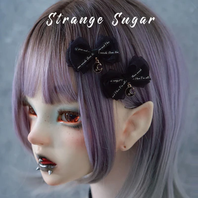 Strange Sugar - Gothic Headdress, Hallowen Skull Bat Hairclip - Image 16