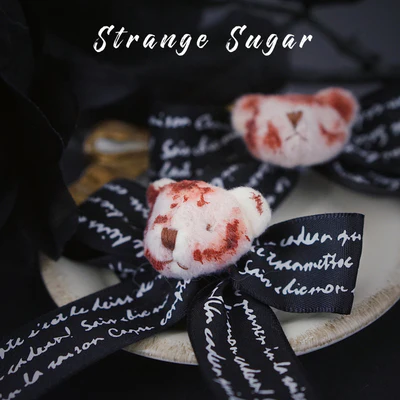 Strange Sugar - Gothic Headdress, Hallowen Skull Bat Hairclip - Image 5