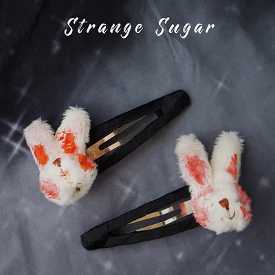 Strange Sugar - Gothic Headdress, Hallowen Skull Bat Hairclip - Image 9