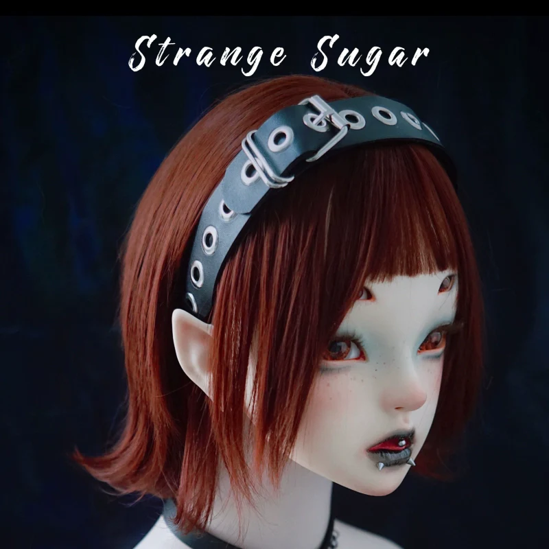 Strange Sugar - Gothic Lolita KC Faux Leather Punk Lolita Hair Accessories - Image 10