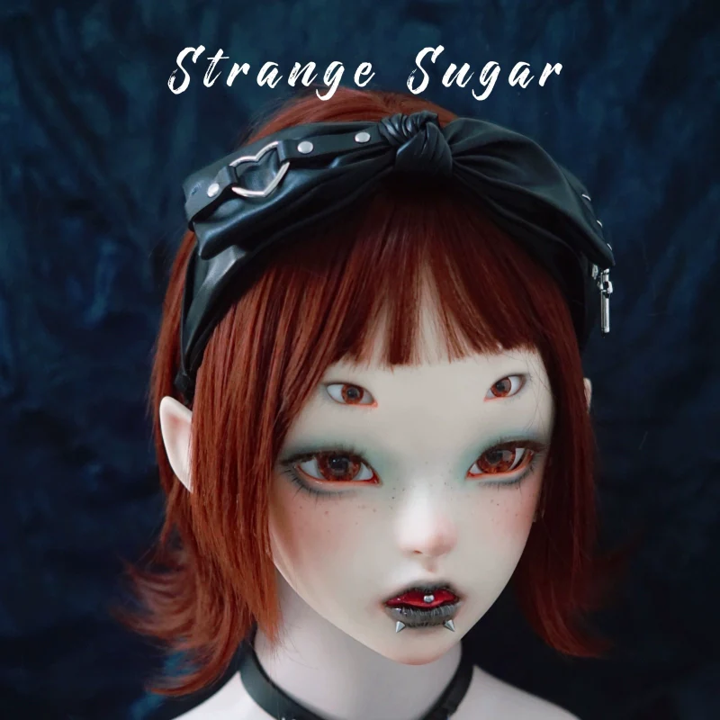 Strange Sugar - Gothic Lolita KC Faux Leather Punk Lolita Hair Accessories - Image 13