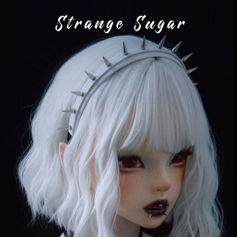 Strange Sugar - Gothic Lolita KC Faux Leather Punk Lolita Hair Accessories - Image 2