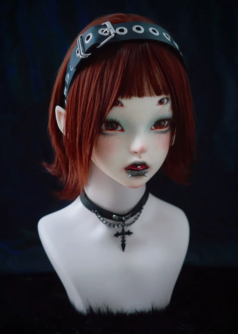 Strange Sugar - Gothic Lolita KC Faux Leather Punk Lolita Hair Accessories - Image 33