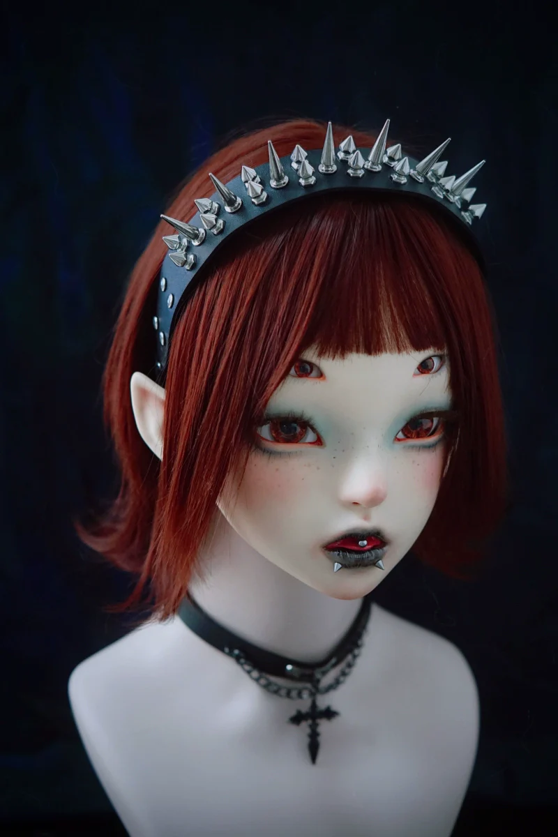 Strange Sugar - Gothic Lolita KC Faux Leather Punk Lolita Hair Accessories - Image 43