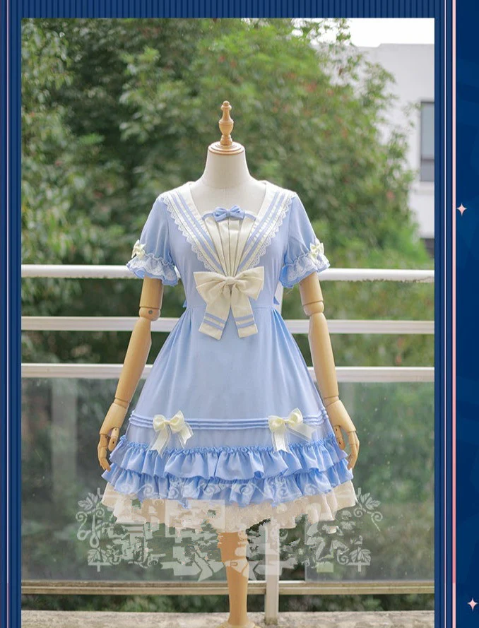 Long Sleeve Sweet Lolita OP - Image 6