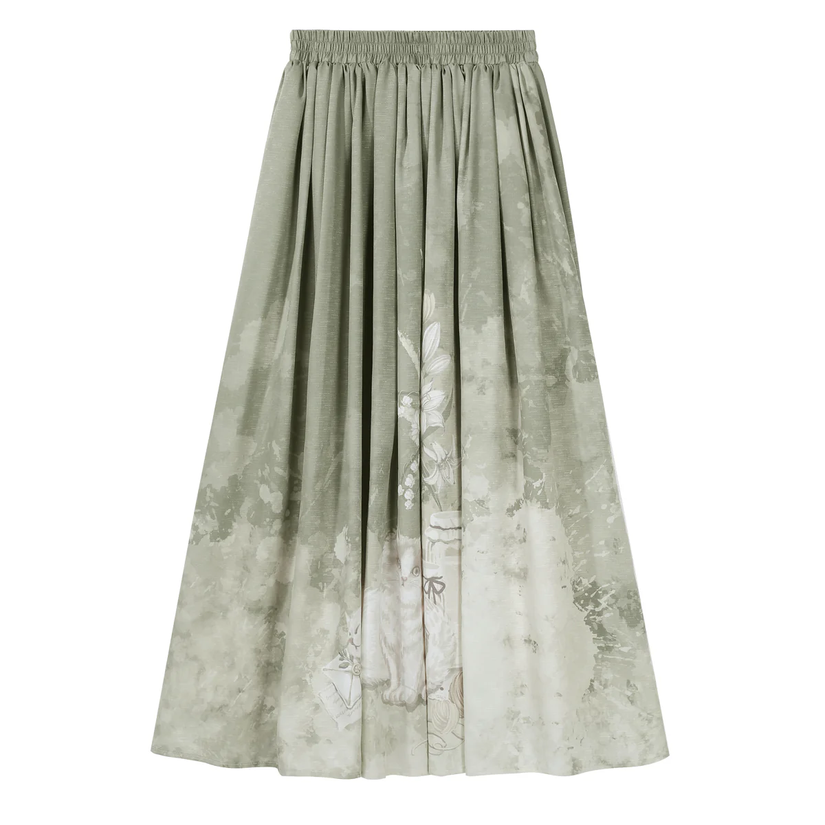 Morning Moments - Summer Lolita-inspired Chinese-style Skirt Set - Image 4