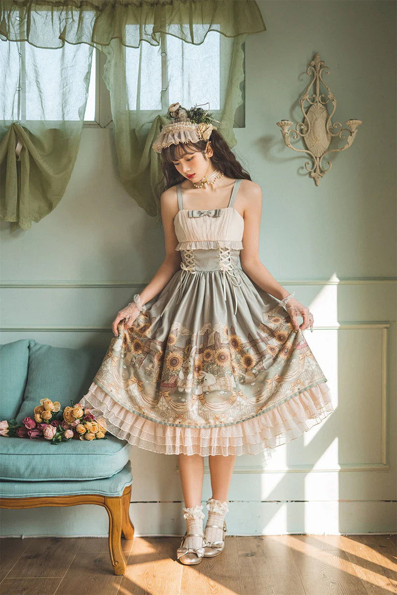Sunflower - Elegant Lolita JSK Dress - Image 10