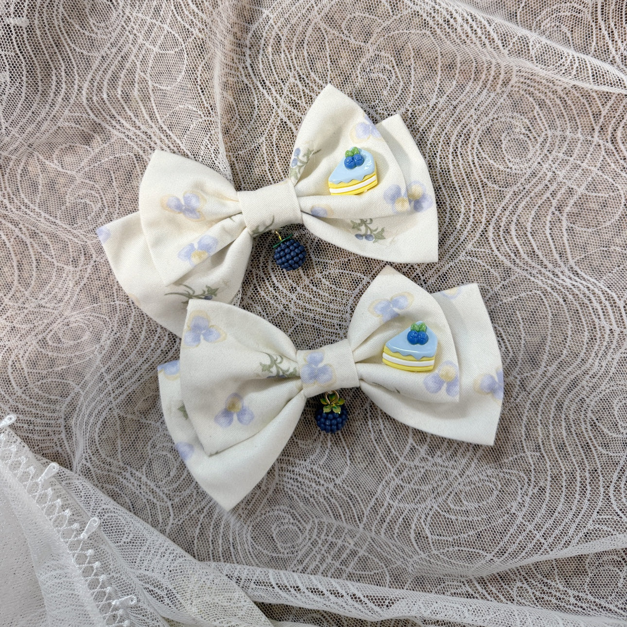 Akiyama Future Studio - Blueberry Tart Party - Sweet Blue Lolita Salopette Dress Blueberry Tart Print JSK Dress - Image 27