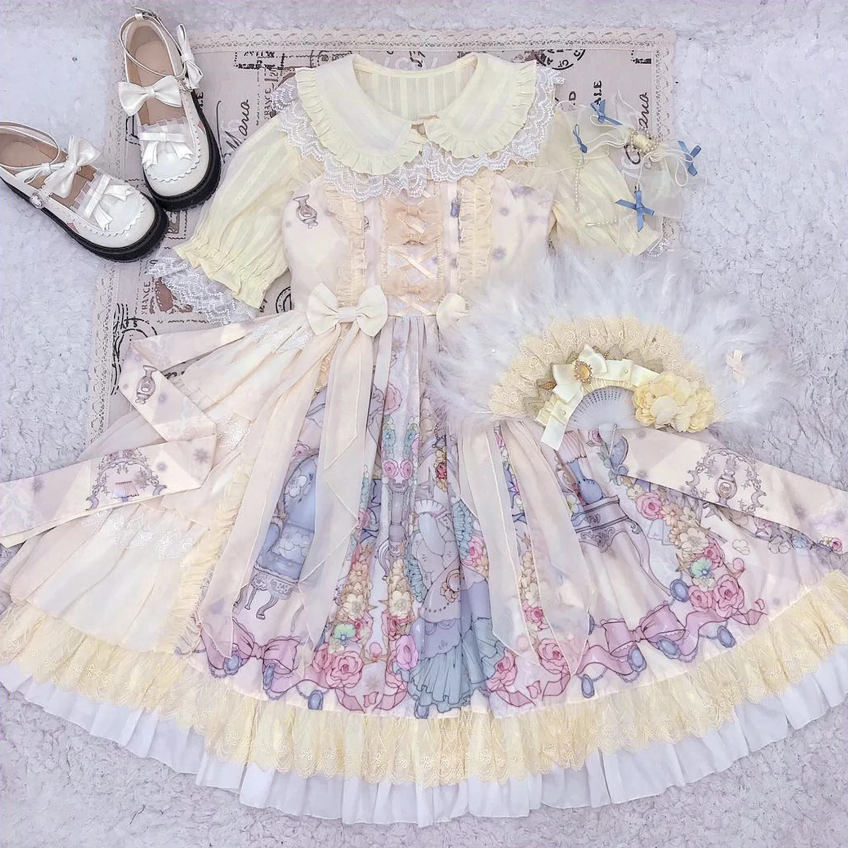 Sweet Lolita Golilla Short Sleeve Shirt - Image 25
