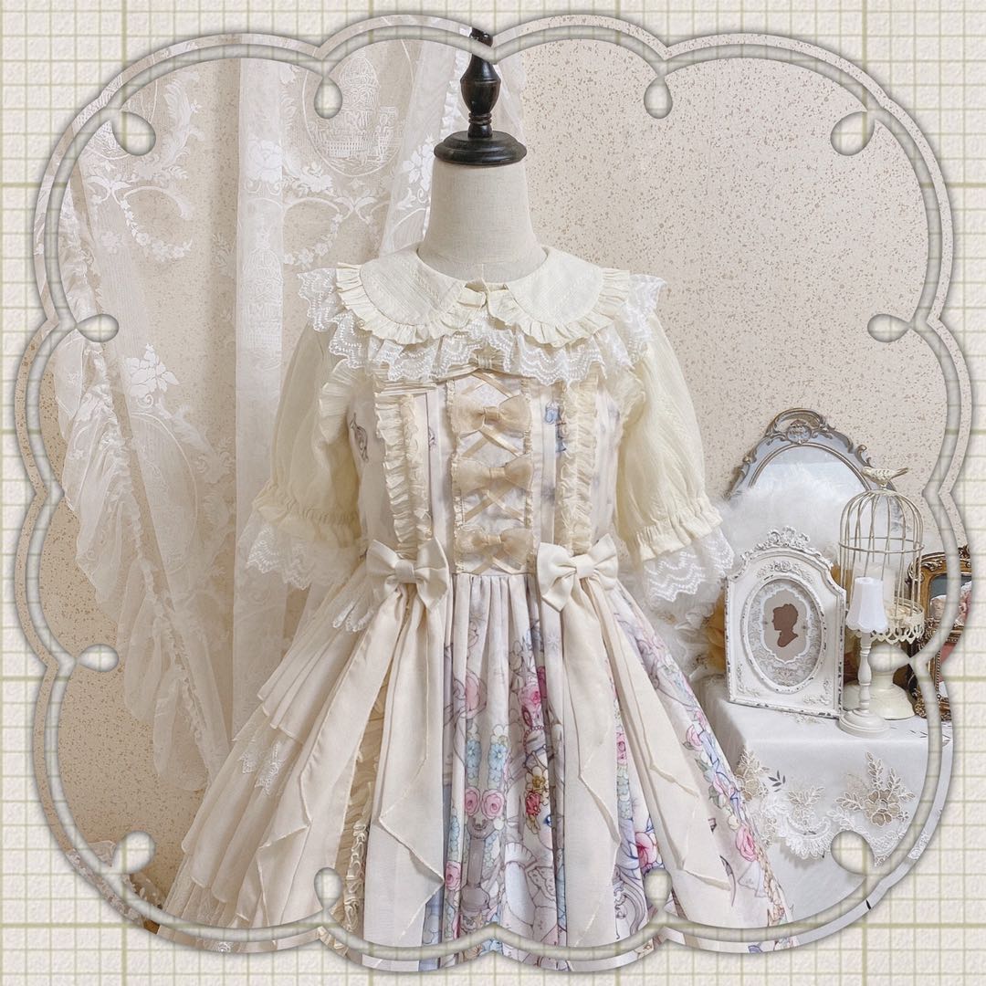 Sweet Lolita Golilla Short Sleeve Shirt - Image 40