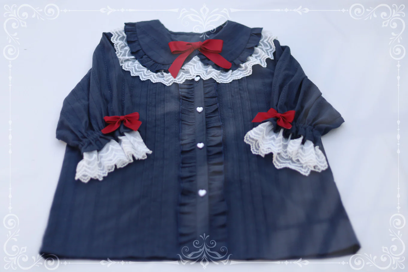 Sweet Lolita Golilla Short Sleeve Shirt - Image 52
