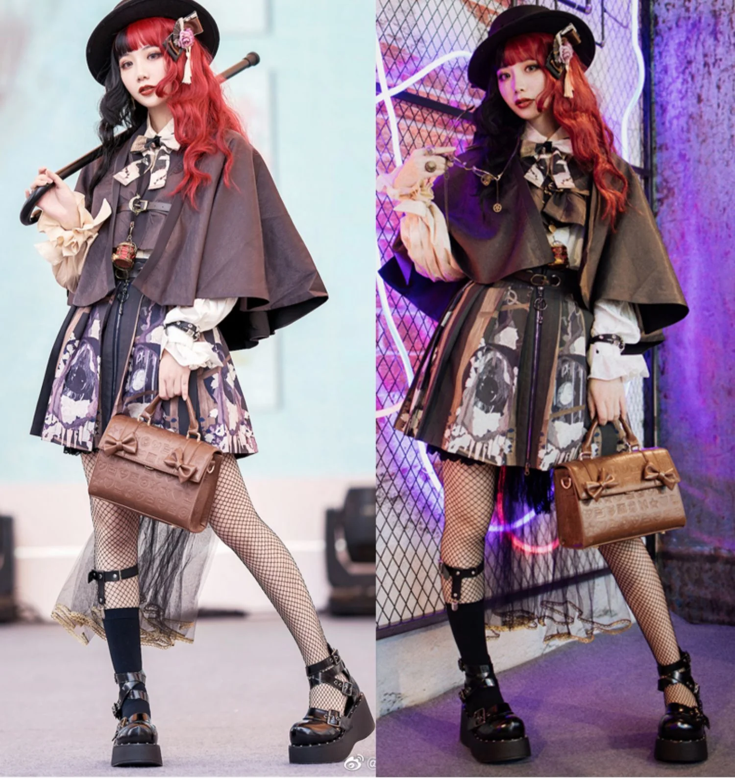 Lovelylota - Sweet Heart Embossed Chocolate Lolita Bag - Image 16