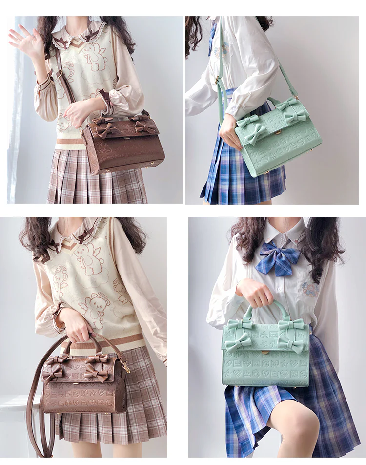 Lovelylota - Sweet Heart Embossed Chocolate Lolita Bag - Image 17