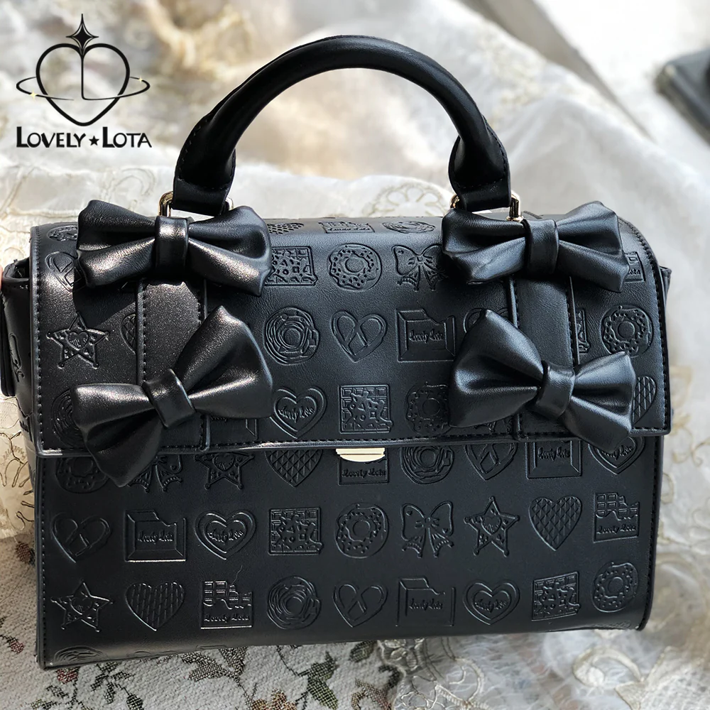 Lovelylota - Sweet Heart Embossed Chocolate Lolita Bag - Image 3