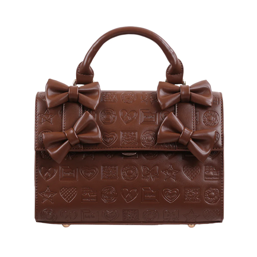 Lovelylota - Sweet Heart Embossed Chocolate Lolita Bag - Image 5