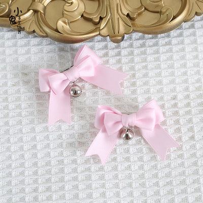 Xiaogui - Sweet Japan Fashion Lolita Bell Bow Clip - Image 11