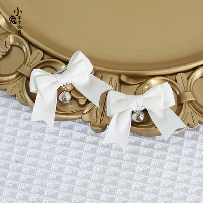 Xiaogui - Sweet Japan Fashion Lolita Bell Bow Clip - Image 12