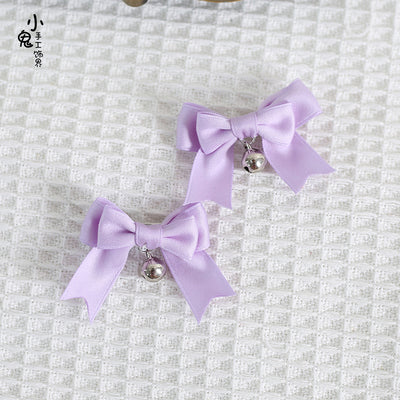 Xiaogui - Sweet Japan Fashion Lolita Bell Bow Clip - Image 13