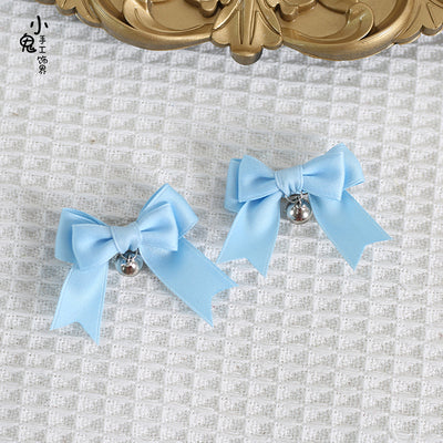 Xiaogui - Sweet Japan Fashion Lolita Bell Bow Clip - Image 14