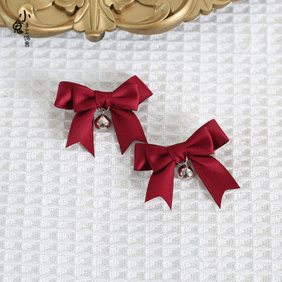 Xiaogui - Sweet Japan Fashion Lolita Bell Bow Clip - Image 4