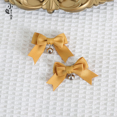 Xiaogui - Sweet Japan Fashion Lolita Bell Bow Clip - Image 7