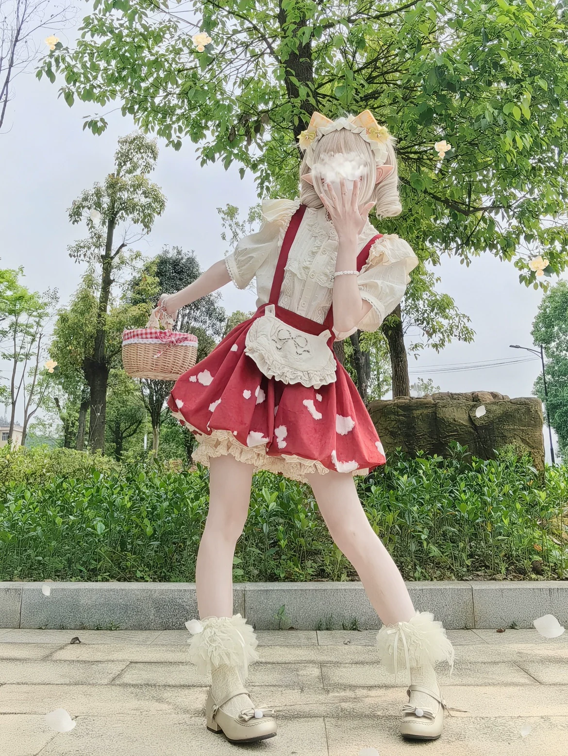 Sweet Lolita Blouse Cotton Summer Short Sleeve Shirt - Image 30