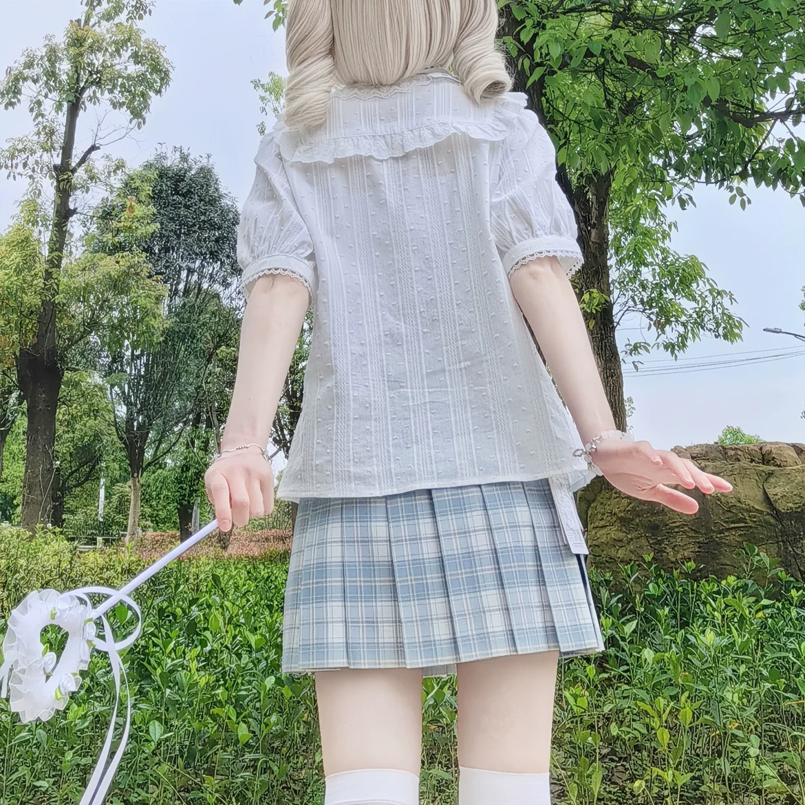 Sweet Lolita Blouse Cotton Summer Short Sleeve Shirt - Image 33