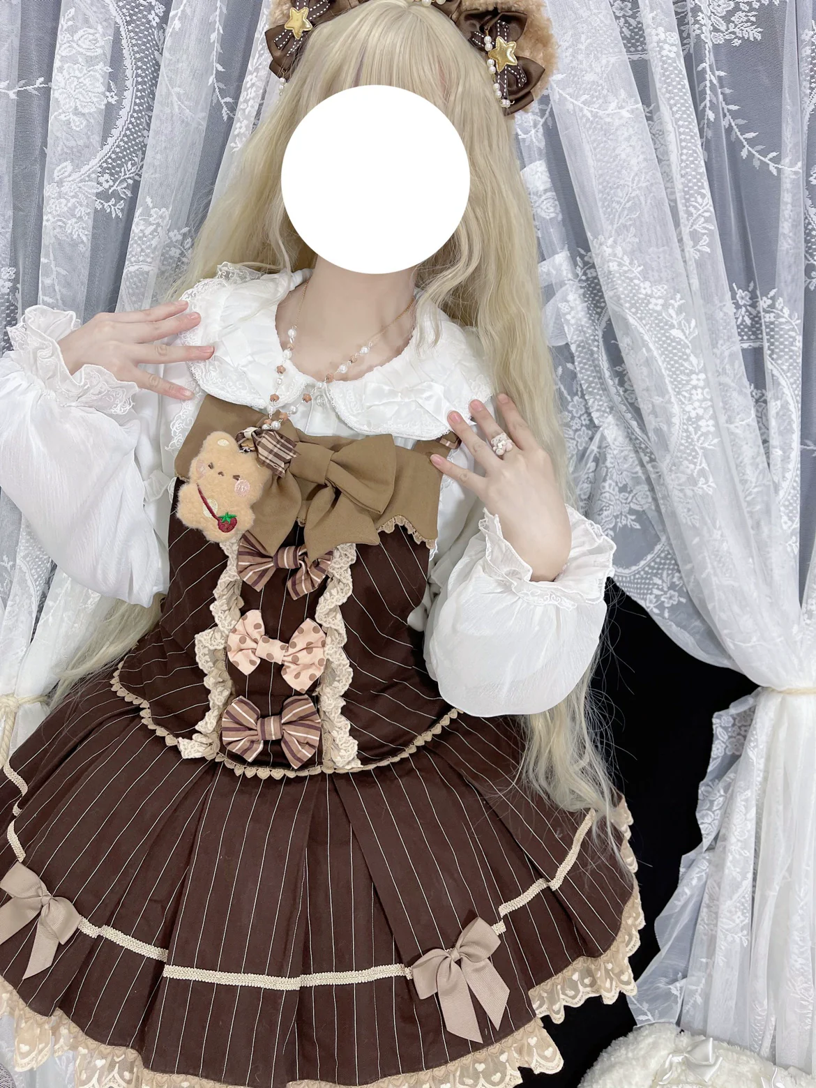 Sweet Lolita Blouse Double-layered Puff Sleeves Lolita Shirt - Image 13
