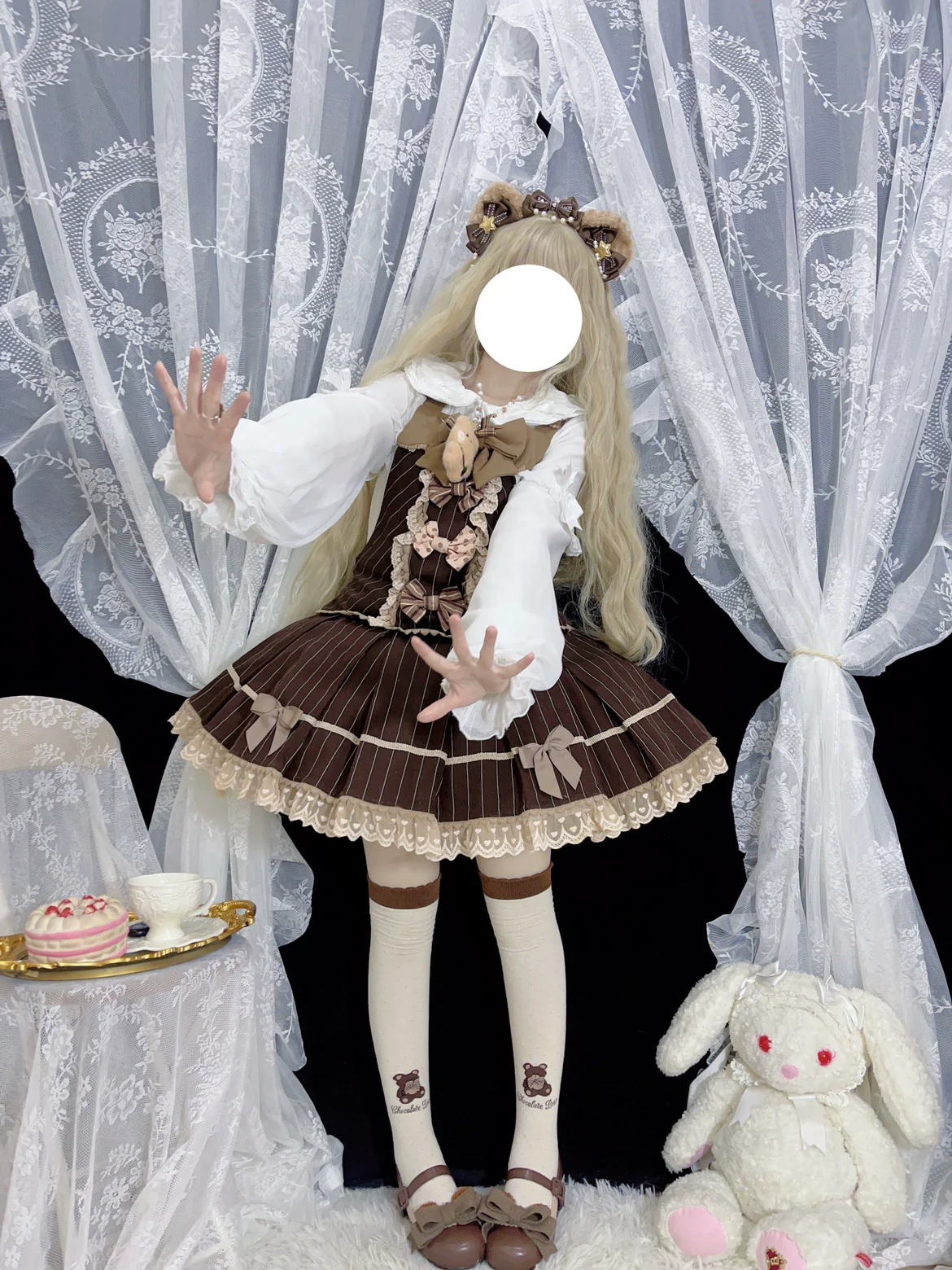 Sweet Lolita Blouse Double-layered Puff Sleeves Lolita Shirt - Image 15