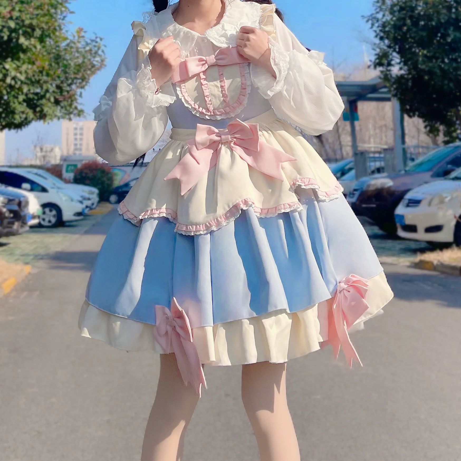 Sweet Lolita Blouse Double-layered Puff Sleeves Lolita Shirt - Image 18