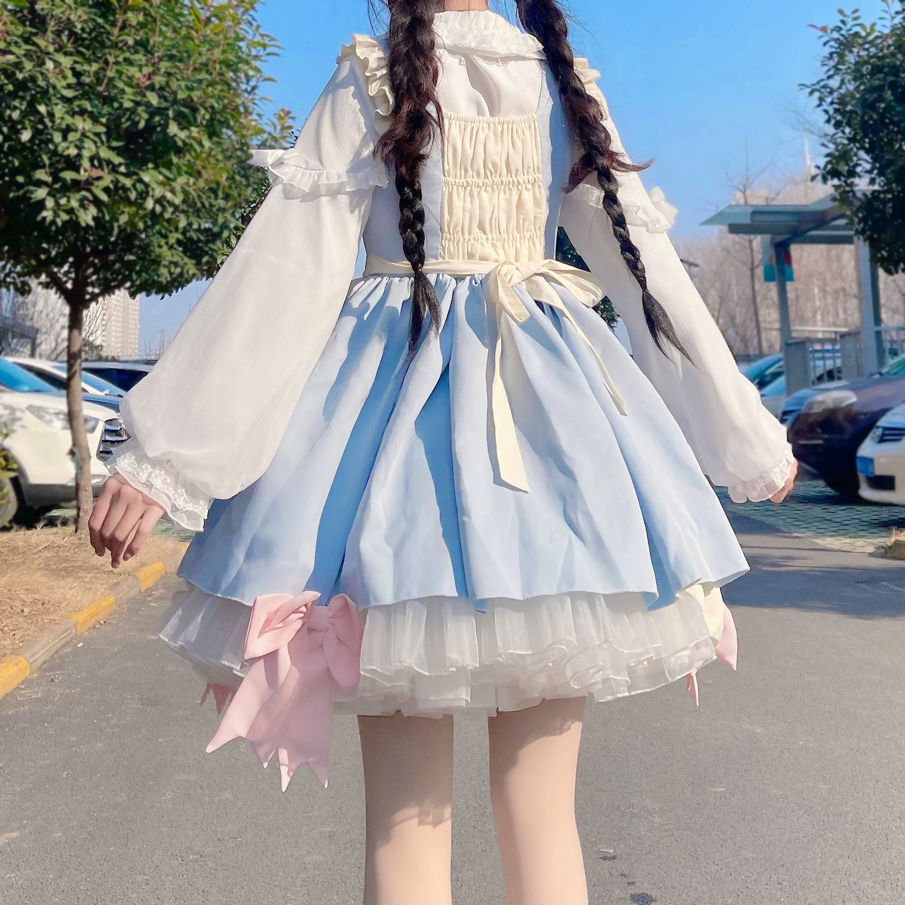 Sweet Lolita Blouse Double-layered Puff Sleeves Lolita Shirt - Image 21