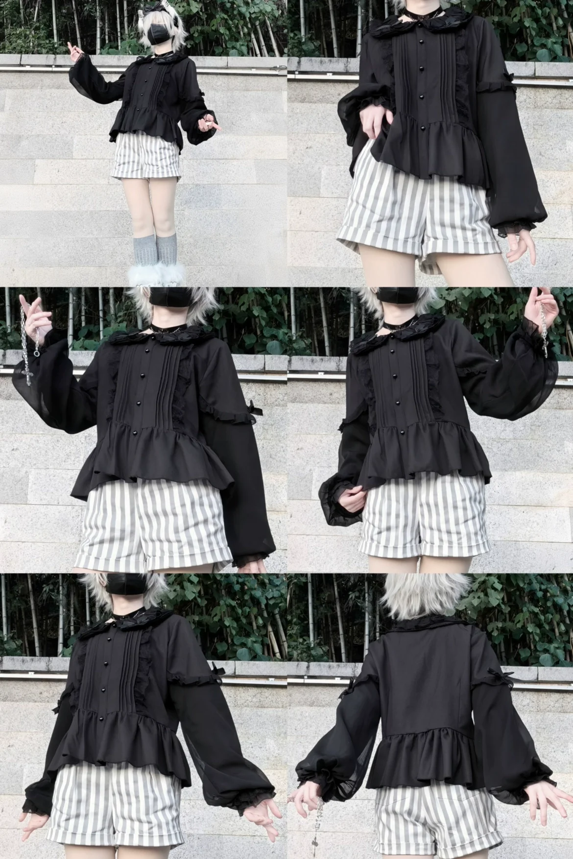 Sweet Lolita Blouse Double-layered Puff Sleeves Lolita Shirt - Image 27