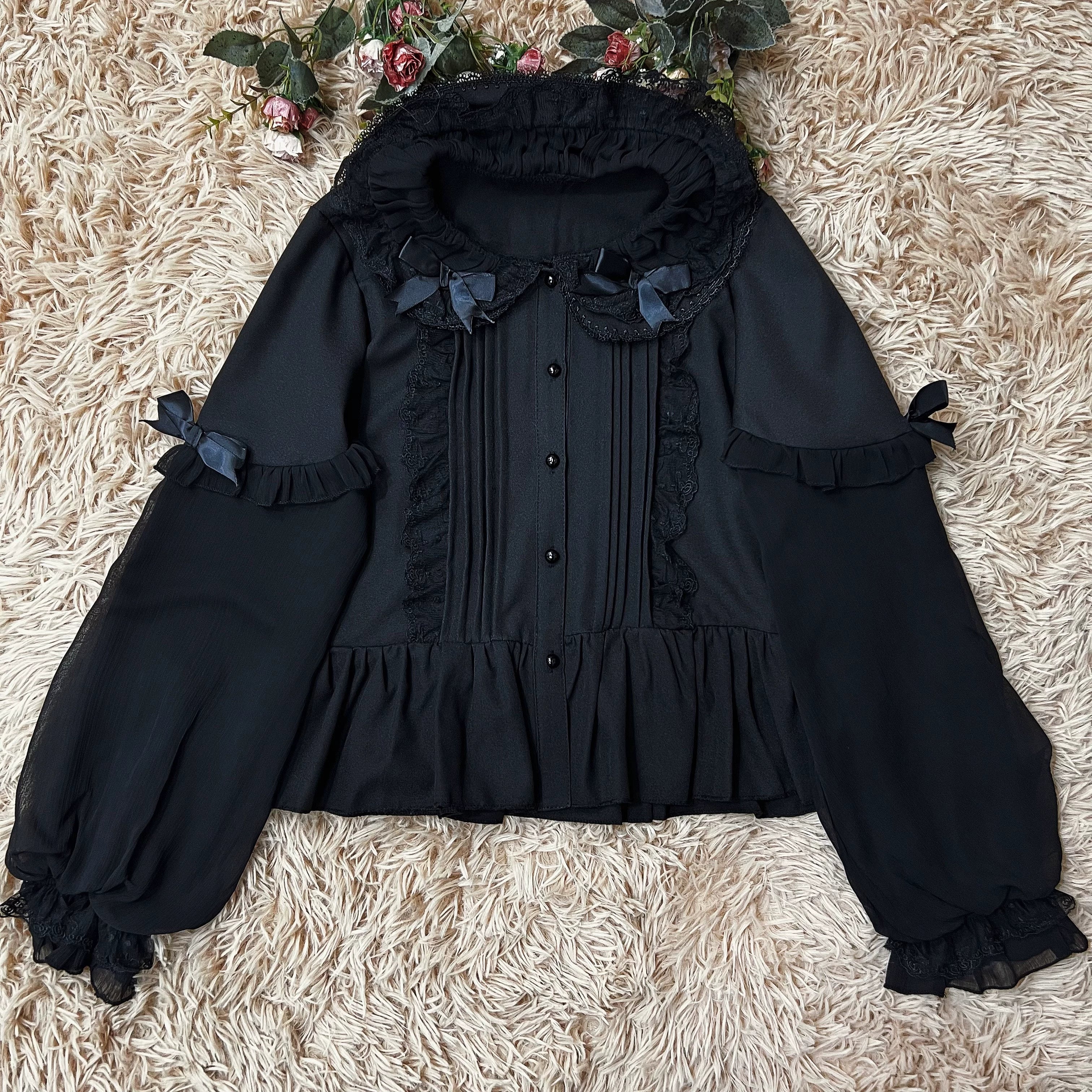 Sweet Lolita Blouse Double-layered Puff Sleeves Lolita Shirt - Image 7