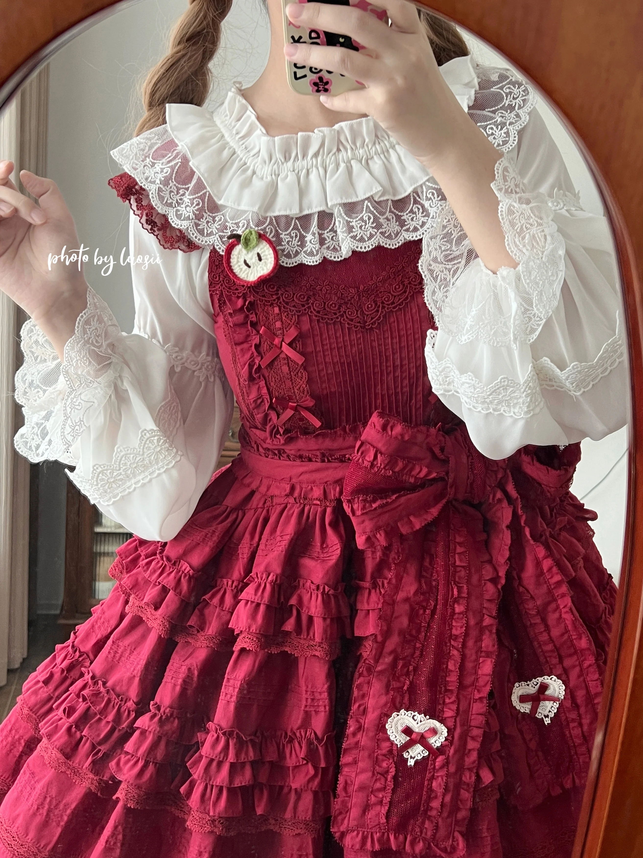 Chiffon Off-Shoulder Classic Lolita Blouse - Image 13