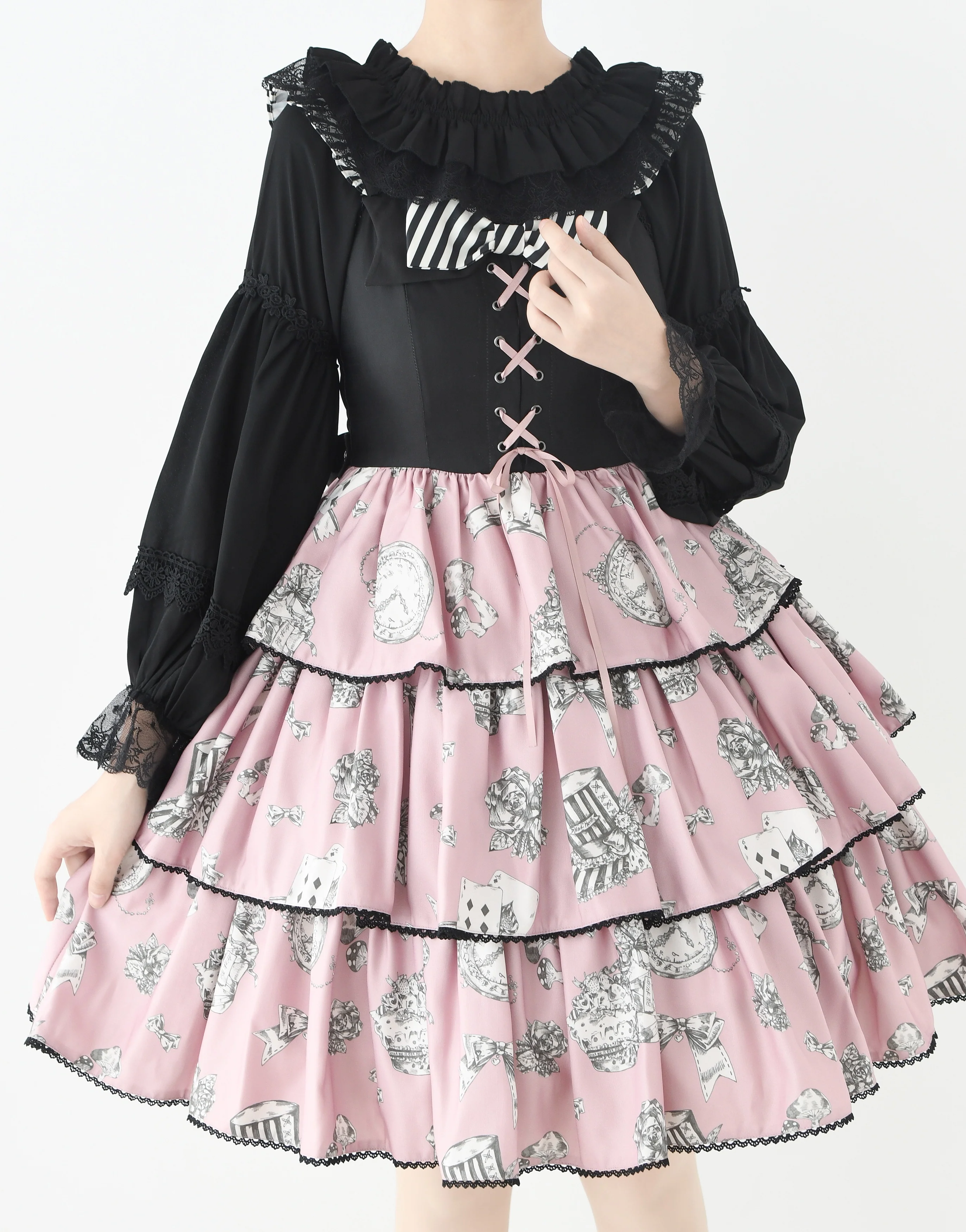 Chiffon Off-Shoulder Classic Lolita Blouse - Image 16