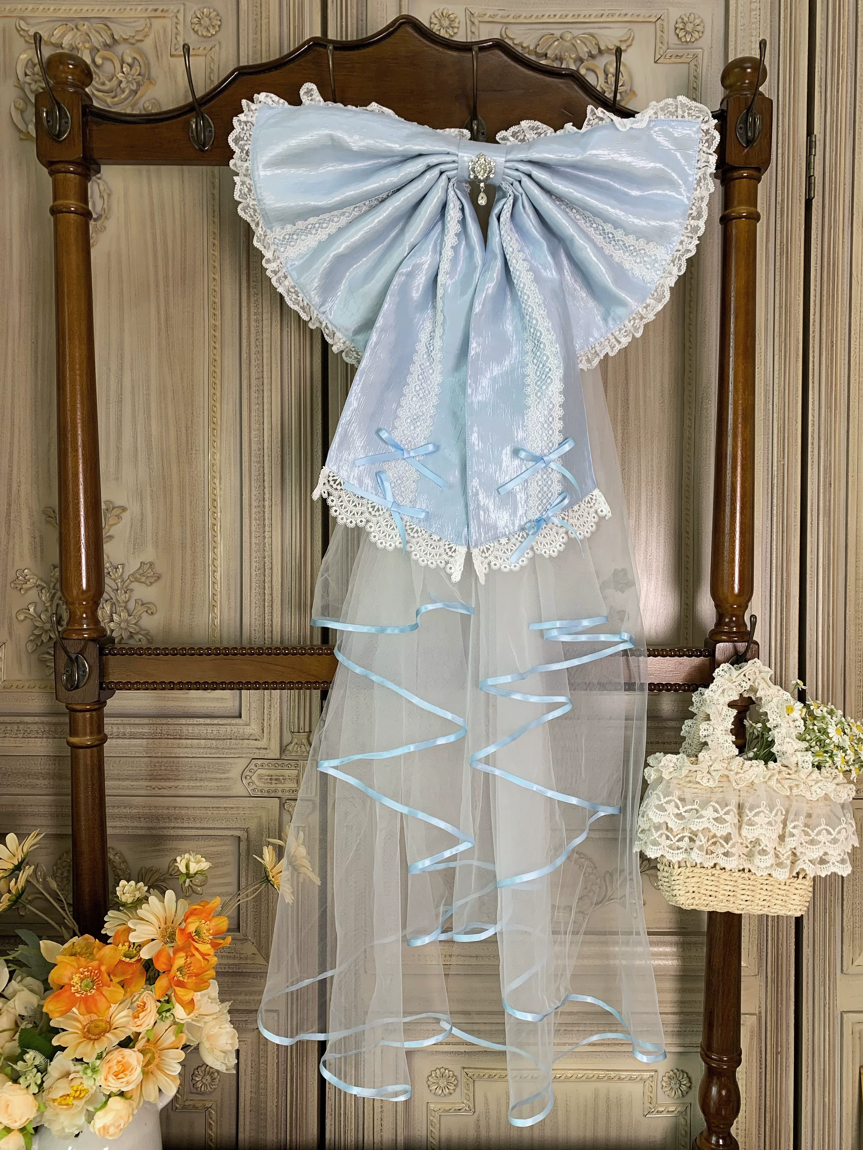 Flower Banquet - Wishing Star - Sweet Lolita Blouse Princess Sleeve Shirt and Accessories - Image 2
