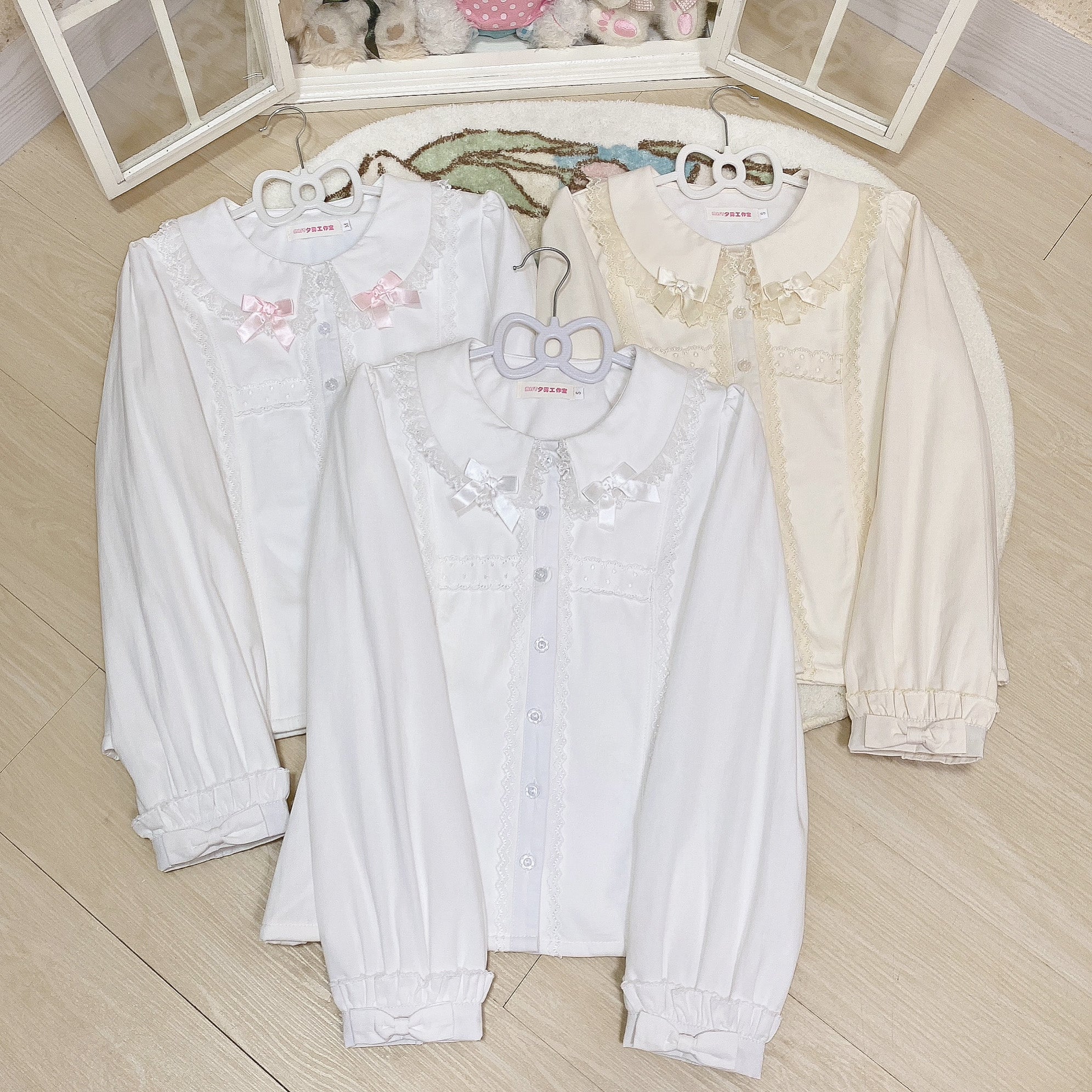 Grace Deer - Sweet Lolita Blouse with Peter Pan Collar and Long Sleeves - Image 10
