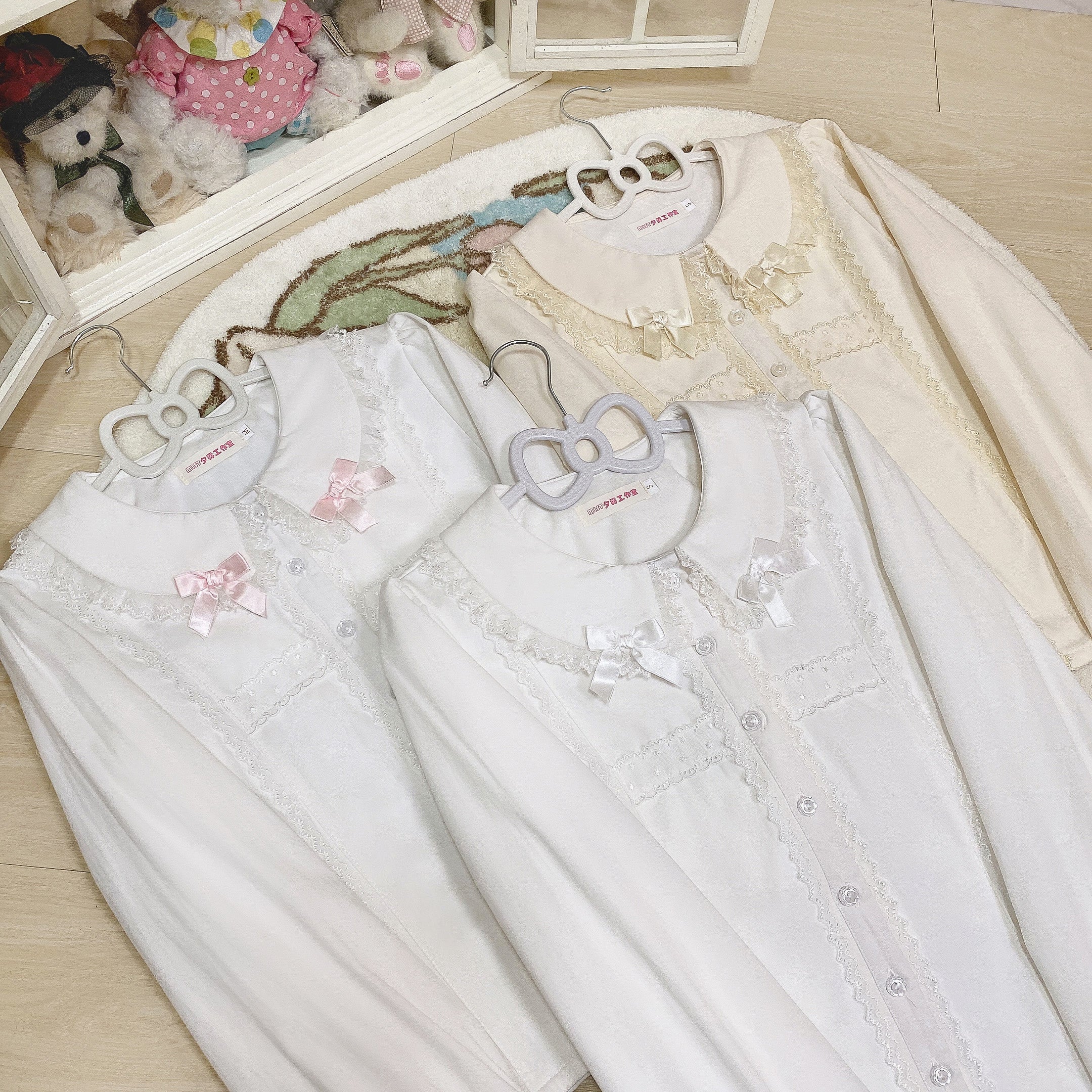 Grace Deer - Sweet Lolita Blouse with Peter Pan Collar and Long Sleeves - Image 11