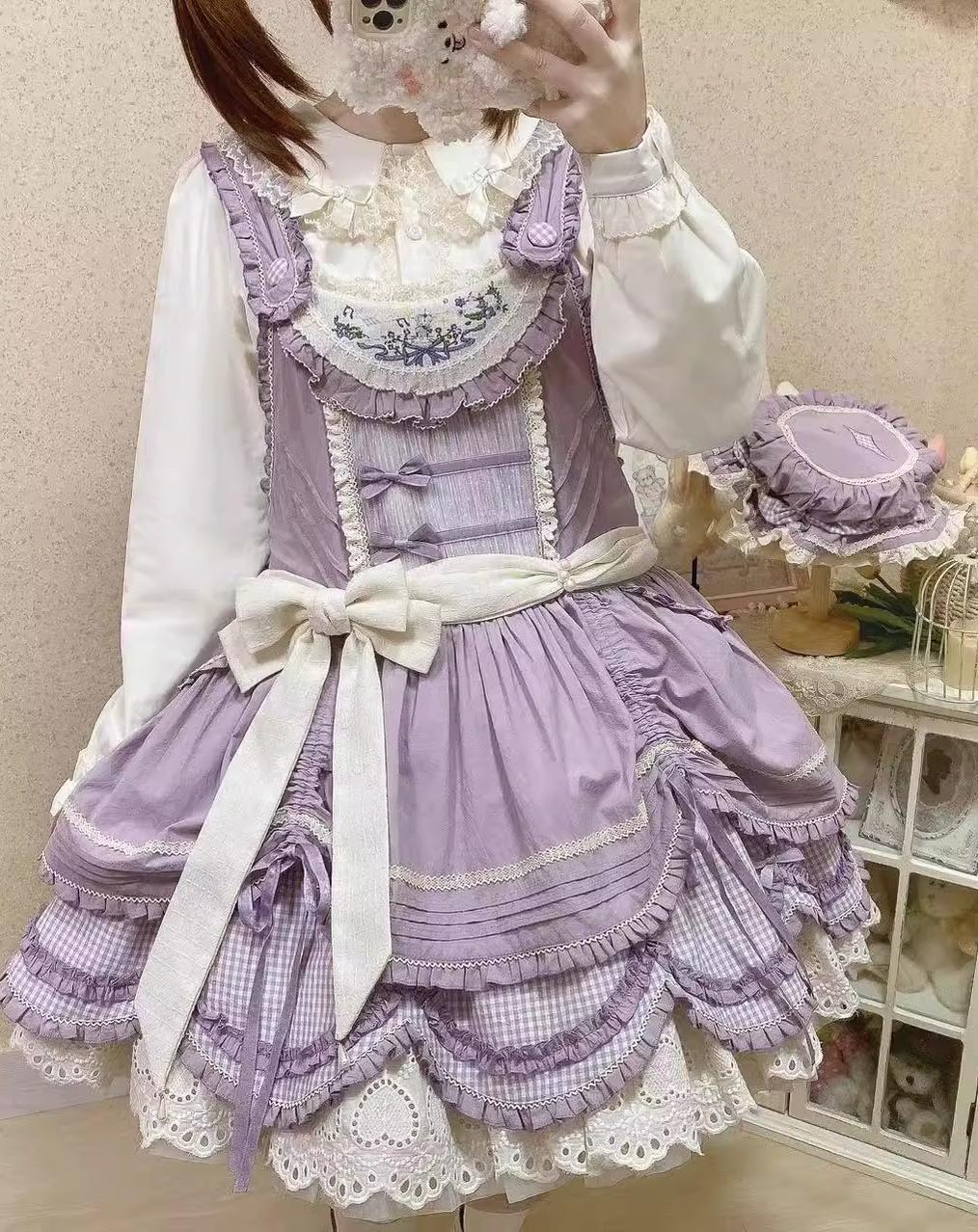 Grace Deer - Sweet Lolita Blouse with Peter Pan Collar and Long Sleeves - Image 3