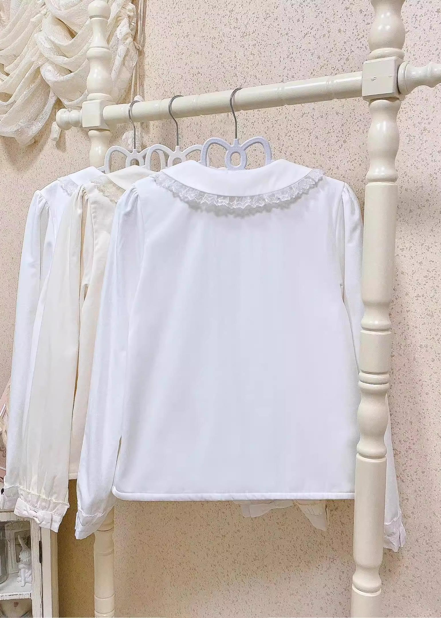 Grace Deer - Sweet Lolita Blouse with Peter Pan Collar and Long Sleeves - Image 5
