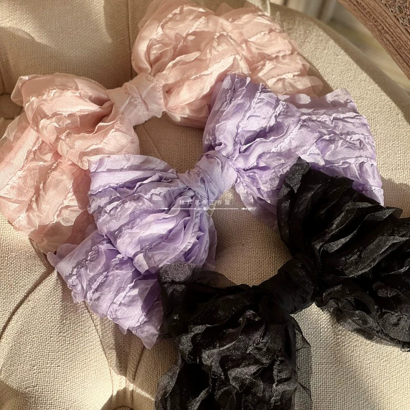 Spring of Mist - Sweet Lolita Bow Hairclip Bowler Hat KC - Image 8