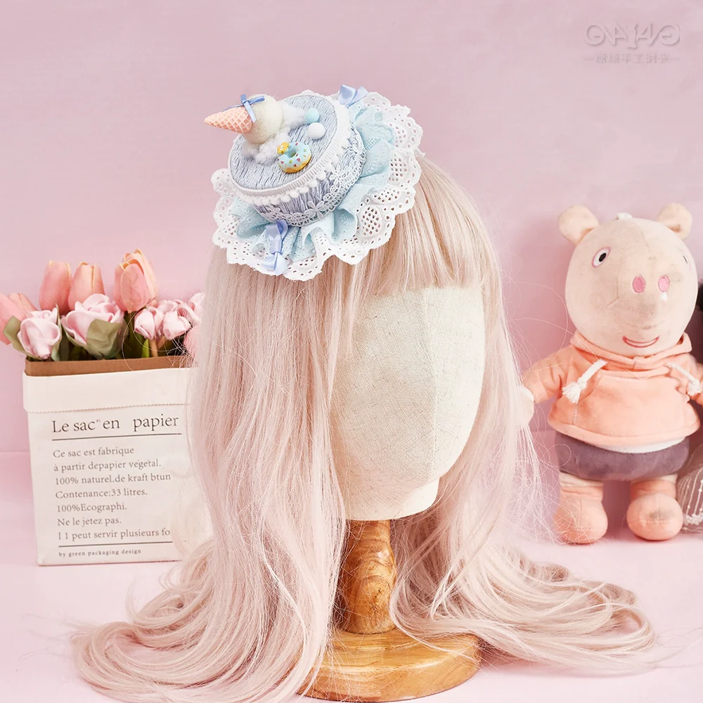 Sugar Time - Sweet Lolita Cake Hat Hair Accessory Chocolate Clip - Image 14